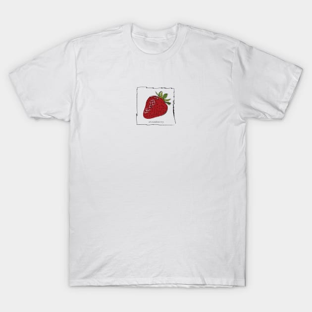 Cute little strawberry illustration T-Shirt by Window House